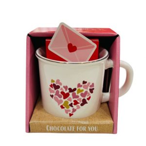 Taza con Diseño de Corazones