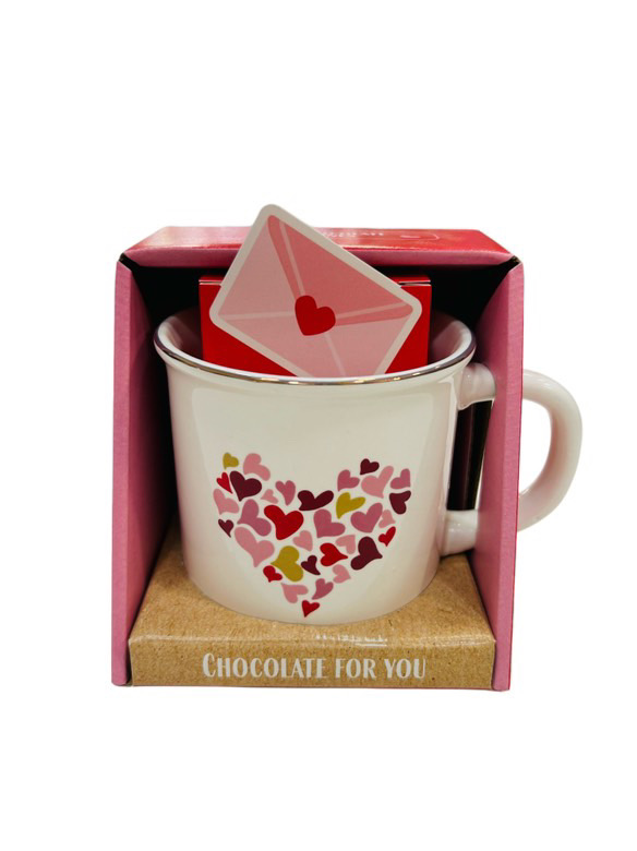 Taza con Diseño de Corazones